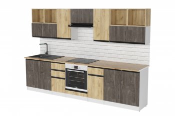 Кухонный гарнитур Виола экстра 3000 мм (Герда) в Новоуральске - novouralsk.mebel-e96.ru