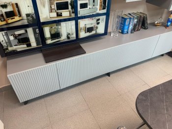 Стенка Сканди МДФ НМ-001 грин грей софт (Стиль) в Новоуральске - novouralsk.mebel-e96.ru