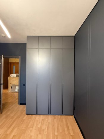 Шкаф 1600 мм 4-х створчатый Норд с антресолью графит (Миф) в Новоуральске - novouralsk.mebel-e96.ru